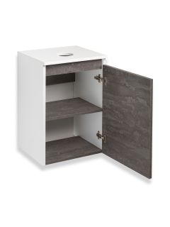 Тумба под раковину Runo железный камень Бари 40 (00-00001376)